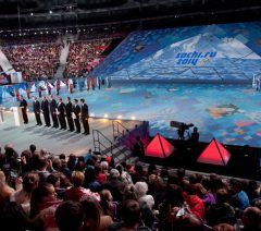 широкоформатная печать на открытие олимпиады в Сочи